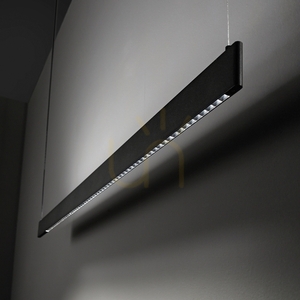 Pendant Light Ideallux Steel Slim Wide 1200 Black LED 3000K 348384 small 1