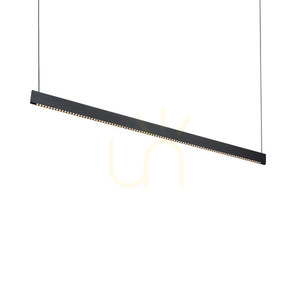 Pendant Light Ideallux Steel Slim Wide 1200 Black LED 3000K 348384 small 0