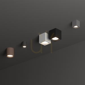 Outdoor Ceiling Light Ideallux TECHO 318110 Anthracite Round GU10 9cm small 1