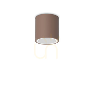 Outdoor Ceiling Light Ideallux Techo 318134 Round 9cm Coffee Brown GU10 small 2