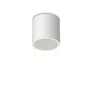 External Ceiling Light Ideallux Techo 342689 White Round 15 cm GU10 IP54 small 2