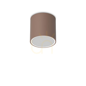 Outdoor Ceiling Light Ideallux Techo 342696 Brown Round 15 cm GU10 IP54 small 2