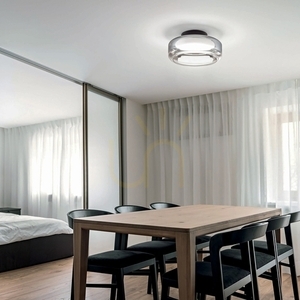 Plafon Ideallux TOPICO 333007 LED 12W czarny 25 cm small 1