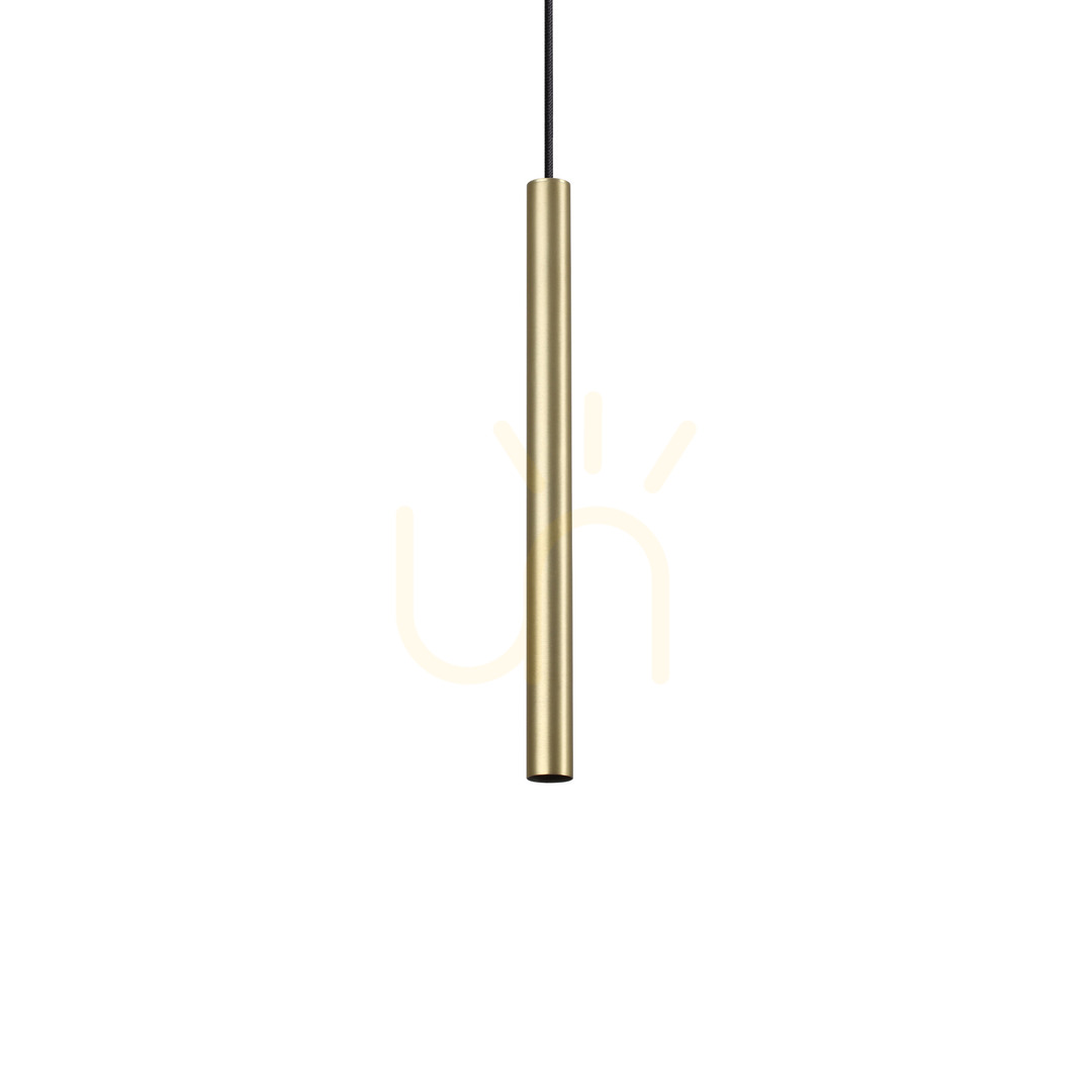 Pendant Light Ideallux Look Ultrathin Brass 6 cm LED 3000K 339726