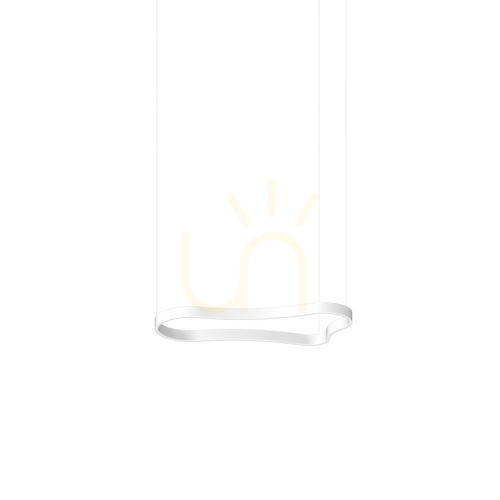 Check Pendant Light Ideallux Waves White LED 37W 345239