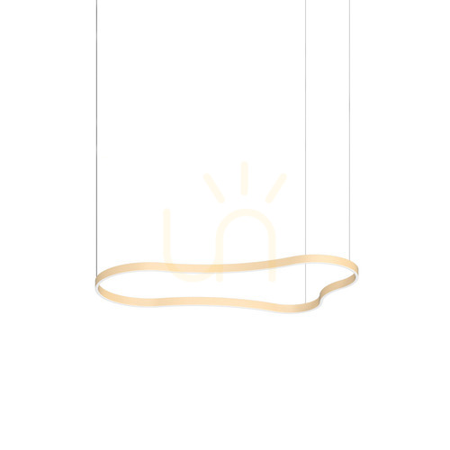 Check Pendant Light Ideal Lux Waves 3 SP Oro Gold LED 54W 345284