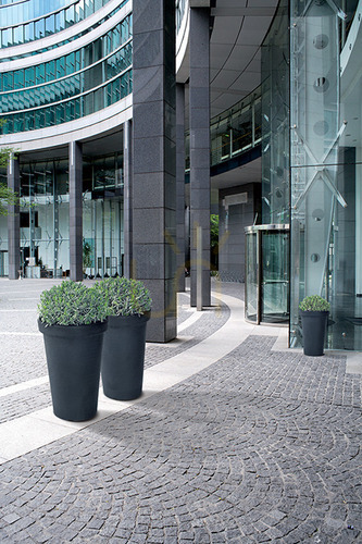 Check CLASSIC TOWER frost resistant flower pot - brick 86 L