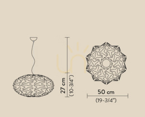 Slamp Cactus Suspension Gold Pendant Lamp small 3