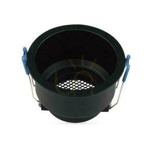 V-TAC VT-9001RD GU10 deep anti-glare recessed frame, honeycomb louvre, black, ø9 cm, IP20 small 1
