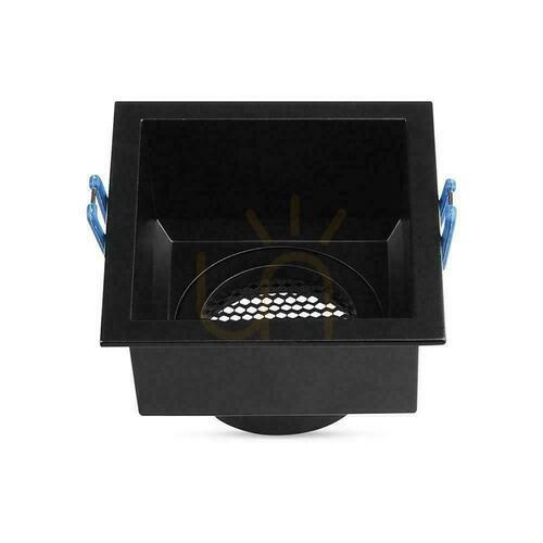 Check V-TAC GU10 Hoyne Comb Aluminum Square Mesh Black VT-9001SQ