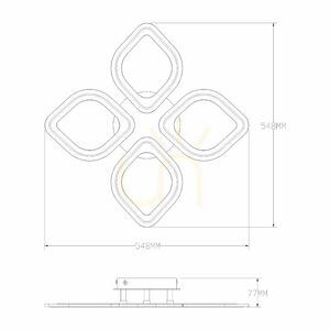 Ceiling light Zuma Line ILLUMIA MS236040R-BK LED black small 1