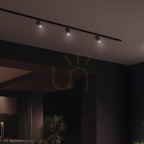Check MADARA ALTRO GU10 Busbar Spotlight 3F - EUTRAC Black