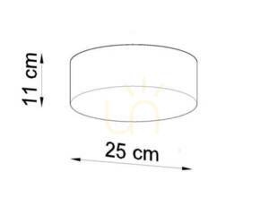Ceiling lamp ARENA black Sollux small 6