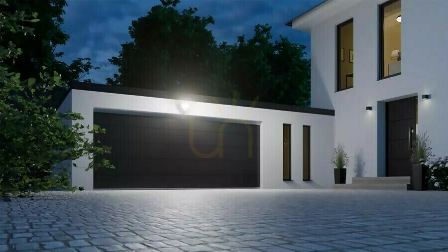 Display Steinel XLED Protect PIR 14.3W 3000K 1642lm IP54 IK03 230V anthracite / plastic floodlight with sensor Steinel XLED Protect PIR 14.3W 3000K 1642lm IP54 IK03 230V anthracite / plastic floodlight with sensor