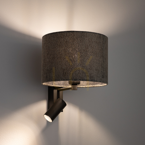 Check Nowodvorski LAGO A 11677 grey wall light, E27 + GU10 R35
