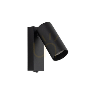 Black wall lamp with switch FOURTY 11763 Nowodvorski small 0