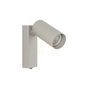 Wall lamp with switch Silk gray FOURTY 11765 - Nowodvorski small 2