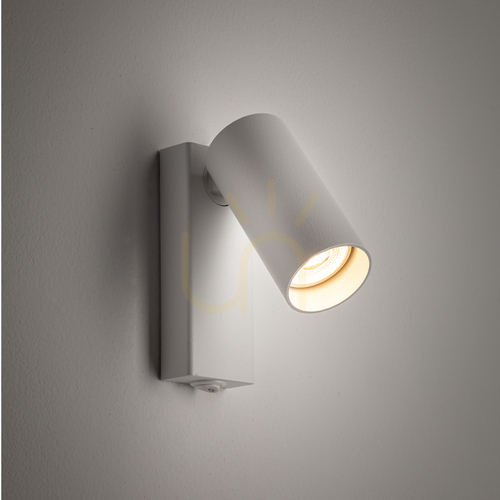 Check White adjustable wall lamp with switch FOURTY 11764 Nowodvorski