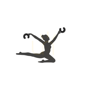 Decorative Cable Hook BALLERINA Nowodvorski 11802, Graphite Steel 11.5 × 7.5 cm small 0