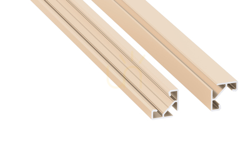 Check LUMINES LED profile type ajar Light Ivory lacquered 2 m