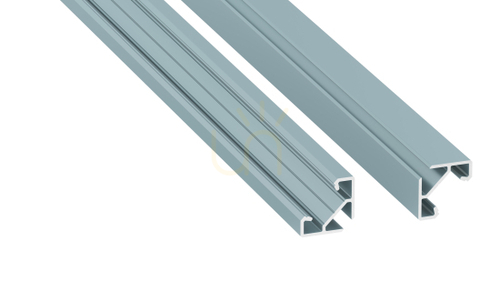 Check LED profile LUMINES type ajar Sky blue lacquered 2 m
