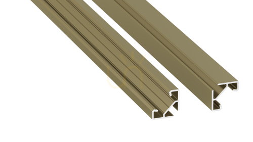 Check LUMINES LED profile type ajar Reed Green lacquered 2 m
