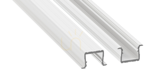 Check LED profile LUMINES type axin white lacquered 2 m