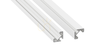 LED profile LUMINES type ajar white lacquered 1 m small 0