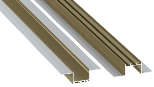 Check LED profile LUMINES type akin Reed Green lacquered 1 m