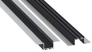 LED profile LUMINES type akin Rock Anthracite lacquered 1 m small 0