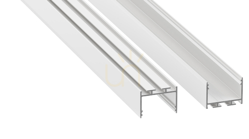 Check LED profile LUMINES type alba white lacquered 1 m