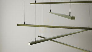LED profile LUMINES type alba Rock Anthracite lacquered 1 m small 4
