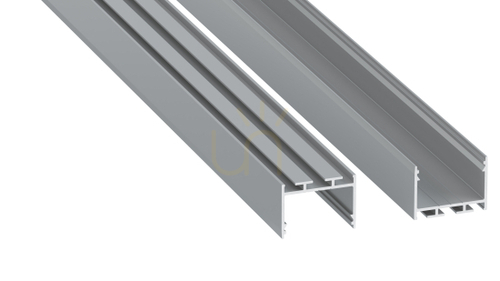 Check LED profile LUMINES type alba silver anodized 2 m