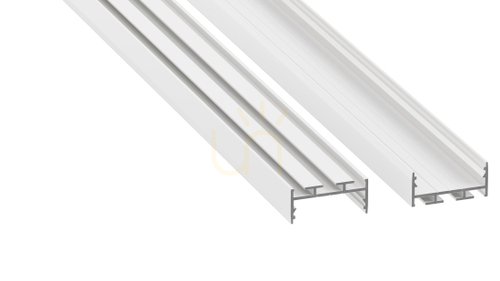 Check LED profile LUMINES type aria white lacquered 2 m
