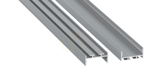 Check LED profile LUMINES type aria silver anodized 2 m