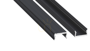 LUMINES LED profile type atom Rock Anthracite lacquered 1 m small 0