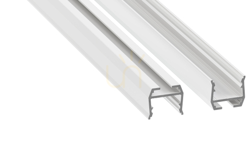 Check LED profile LUMINES type axel white lacquered 2 m
