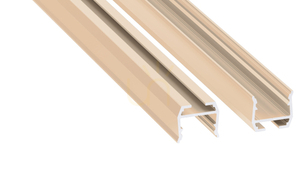 LED profile LUMINES type axel Light Ivory lacquered 1 m small 0