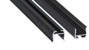 LED profile LUMINES type axel Rock Anthracite lacquered 1 m small 0