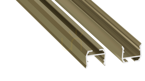 LUMINES LED profile axel type Reed Green lacquered 2 m