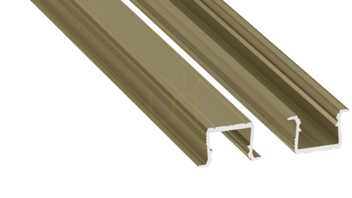 Check LUMINES LED profile axin type Reed Green lacquered 1 m