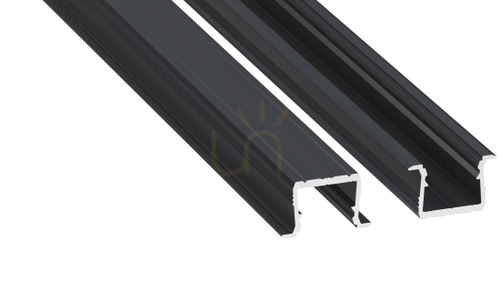 Check LED profile LUMINES type axin Rock Anthracite lacquered 2 m