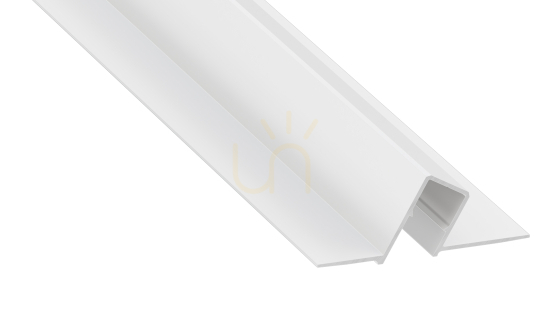 LUMINES SONO Recessed Plaster-In LED Profile, White Lacquered Aluminium, 2 m