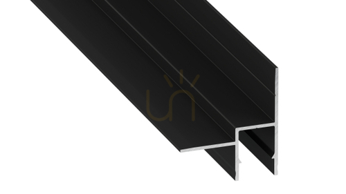 Check LUMINES profile type Bruno black lacquered 2 m