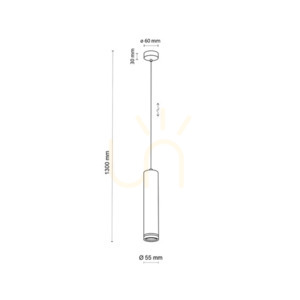 Jet Black Pendant Lamp 1 Xgu10 small 6