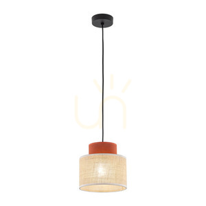 Duo Jute Brown Pendant Lamp 1 small 4