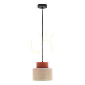 Duo Jute Brown Pendant Lamp 1 small 7