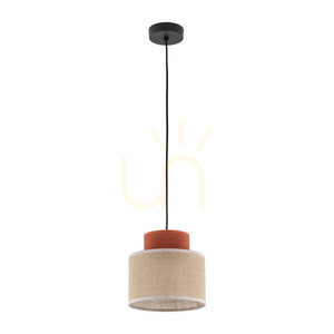 Duo Jute Brown Pendant Lamp 1 small 0