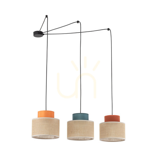 Check Duo Jute Mix Pendant Lamp 3