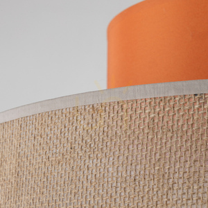 Duo Jute Orange Pendant Lamp 1 small 1
